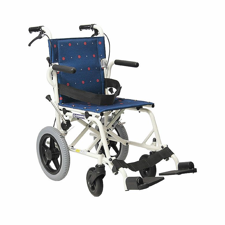 超軽量折りたたみ携帯 介助用車椅子 旅ぐるまKA6（ノーパンクタイヤ）