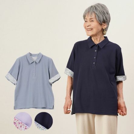 一部完売　ポロシャツ レディース 5分袖 接触冷感 五分袖 M〜LL かのこ素材爽やかポロシャツ 3色組 婦人服 ミセス シニア 女性 綿 ピンク 春夏　fri　p24349 楽天市場】ポロシャツ 五分袖 レディースの通販